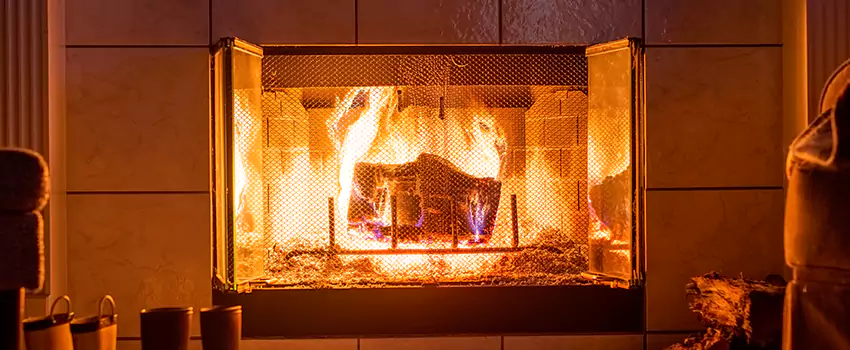 Mendota Hearth Landscape Fireplace Installation in Bellview, Florida
